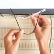 Kép 1/3 - Árnyékoló háló rögzítő tű és zsineg 25m  fekete