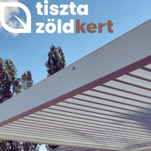 Bioklimatikus pergola fehér színben 3*3 m
