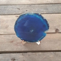 Achát szelet - nagy kék