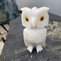 Kő állat fehér 15-20 cm Bagoly