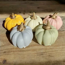 Kerámia tök mustársárga színben