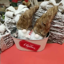 Kaspó bádog vászon bevonattal 