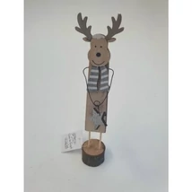 Fa álló rénszarvas ezüst csillaggal