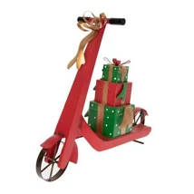 Karácsonyi roller ajándékkal fém 46*14*38  cm