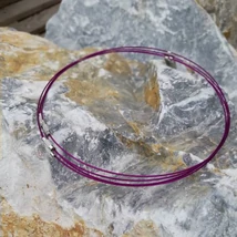 Láncalap merev fém sodrony 45cm lila
