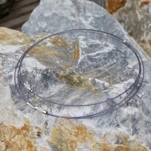 Láncalap merev fém sodrony 45cm világos lila