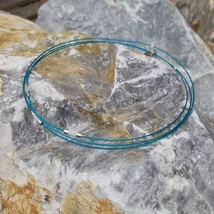 Láncalap merev fém sodrony 45cm kék