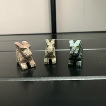 Kő állat 3 cm/ nyuszi
