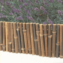 Kerti szegély természetes bambusz 0,35*1m sötétbarna