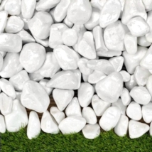 Lakkozott fehér kő 3-6 cm 15 kg ZSÁKOS