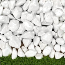 Lakkozott fehér kő 1-3 cm  15 kg ZSÁKOS