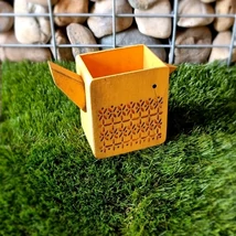 Mécsestartó fa sárga madár18x12x8 cm  DD46330