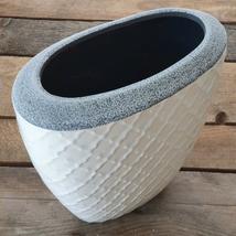 Kaspó kerámia 26x14x25 cm fehér 133287