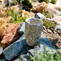 Cement Kaspó 3D virágos 14x20 cm  361049