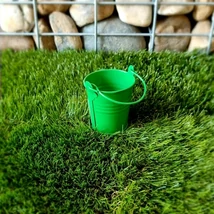 Vödör mini bádog 6x5,5 cm sötétszöld 341771