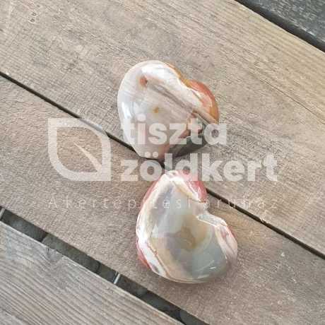 Szív Jáspis Polikróm 7,5 cm