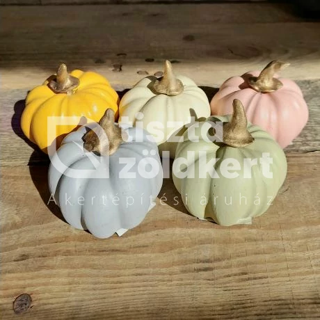 Kerámia tök mustársárga színben