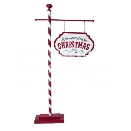 Karácsonyi tábla álló fém 114 cm
