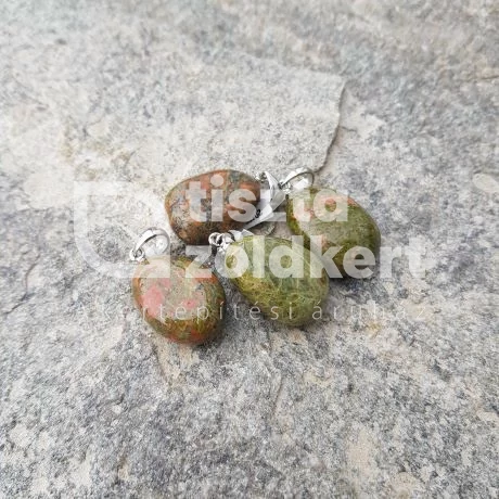 Csepp medál unakit 20/25 mm