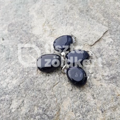 Csepp medál goldstone kék 20/25 mm