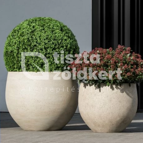 Kaspó óriás - mosott bézs 53*M45 cm
