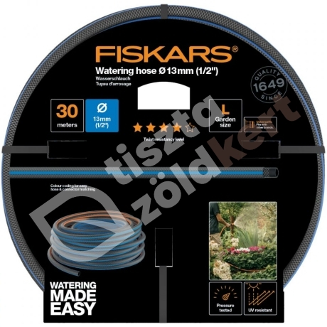 Fiskars Comfort locsolótömlő 13mm ( 1/2") 30m Q4