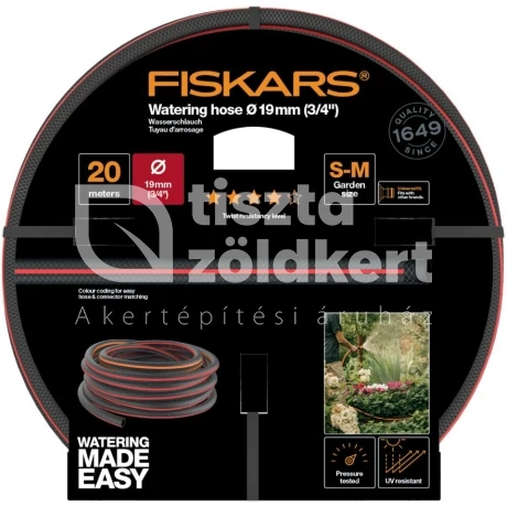 Fiskars Comfort locsolótömlő 19mm ( 3/4") 20m Q4