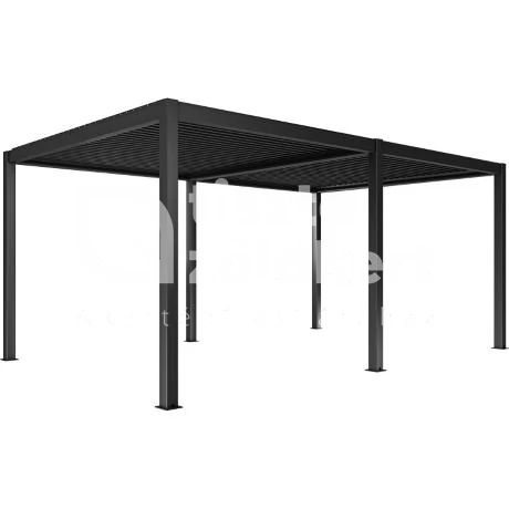Bioklimatikus pergola antracit színben 3*6  m