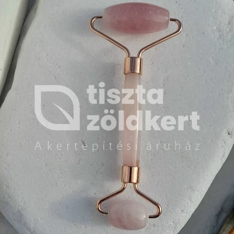 Rózsakvarc masszírozó roller 15cm