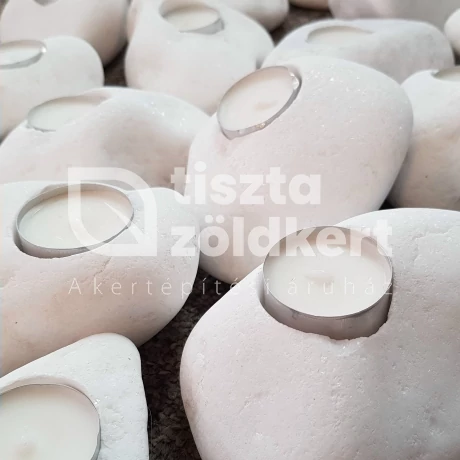 Mécsestartó Thassos gömb