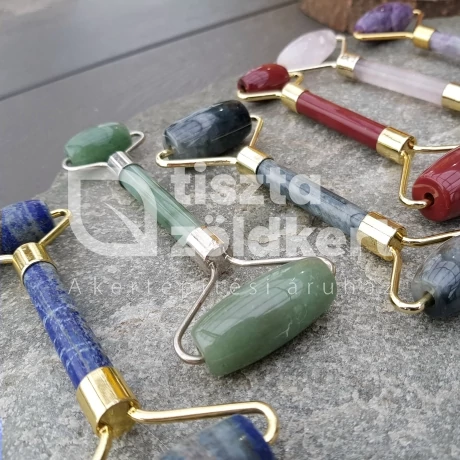 Masszázs roller (aventurin,sasszem,mokait,lapis lazuli )
