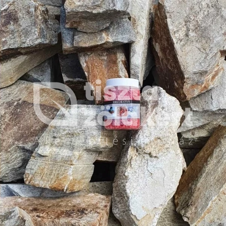 Színes kavics (csillogós) sokszögű dobozban 700 gr