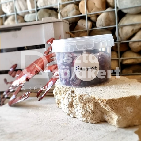 Kavics 3-4 cm ásvány hatású lila - vödör