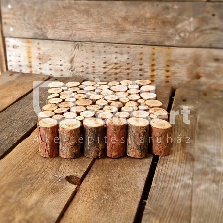 Alátét mini farönkből szögletes fa 20x20x5 cm natúr 256870