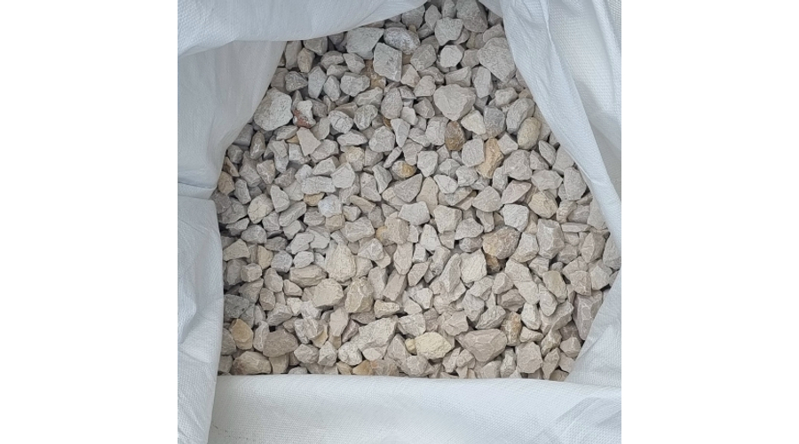 Fehér zúzott kő 20 - 55 mm 20 kg  ZSÁKOS